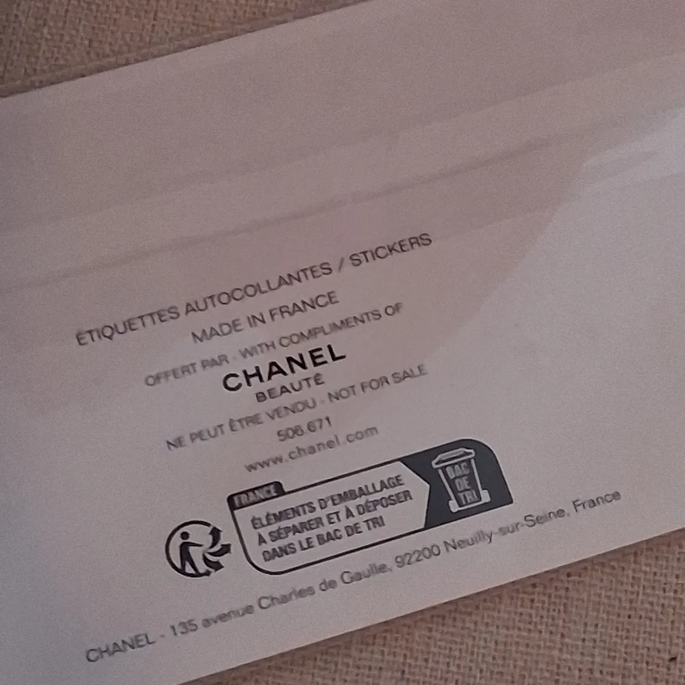 Chanel Pink and Purple Sticker Set